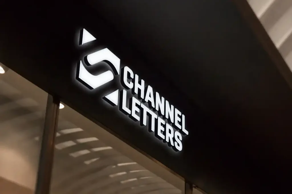 illuminated channel letter sign