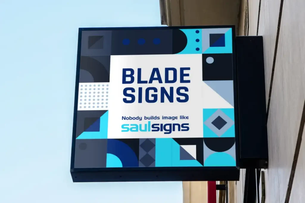 Lightbox in blade sign
