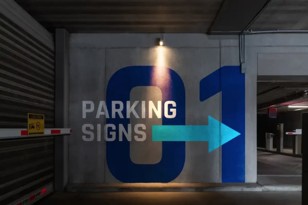 Creative design for parking sign